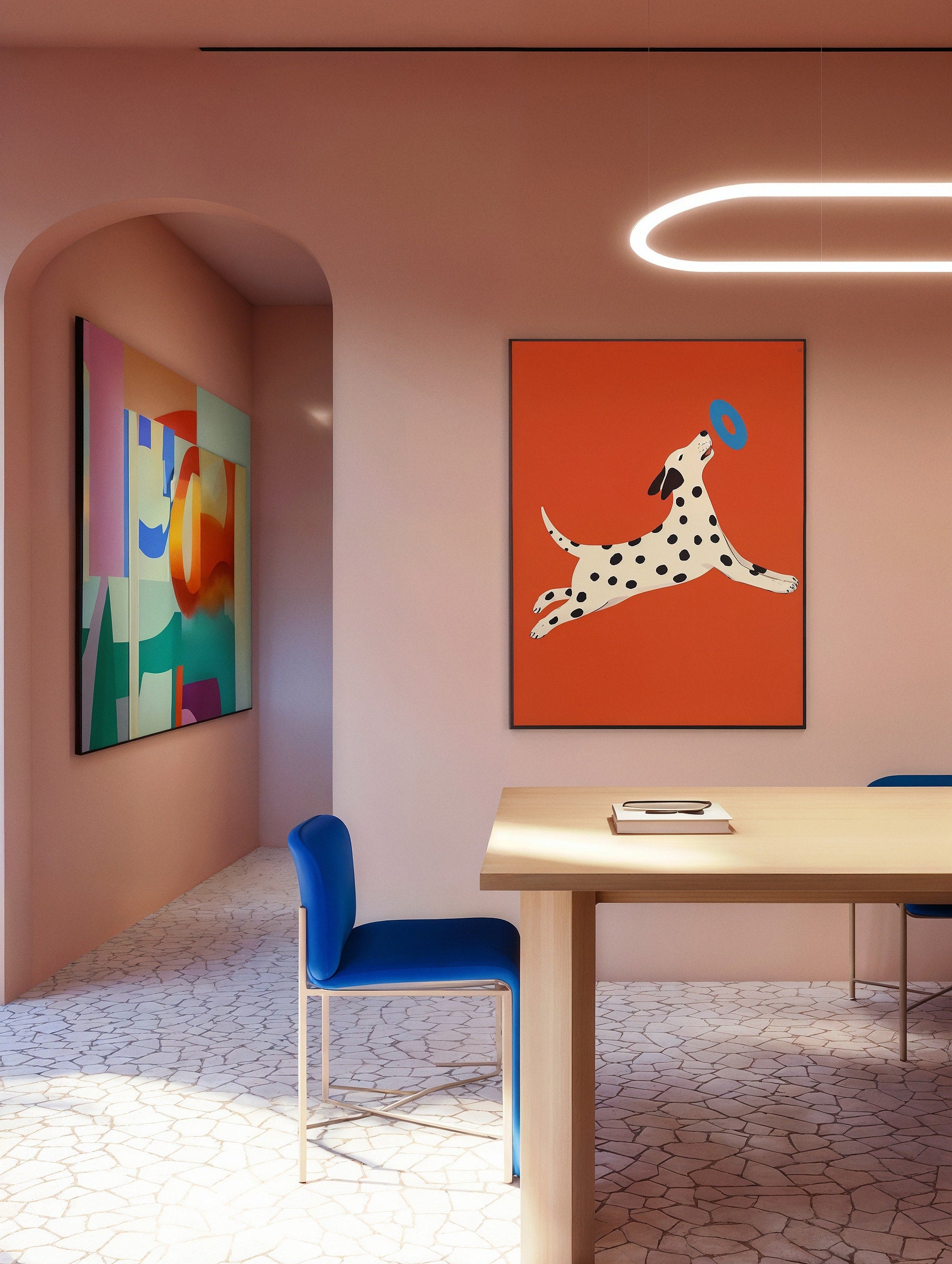 Playful Dalmatian
