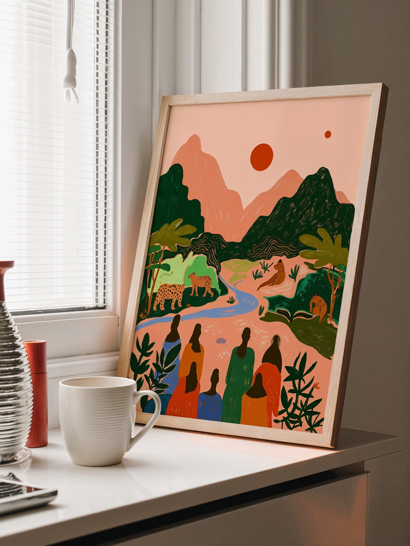 Sunset Jungle Scene