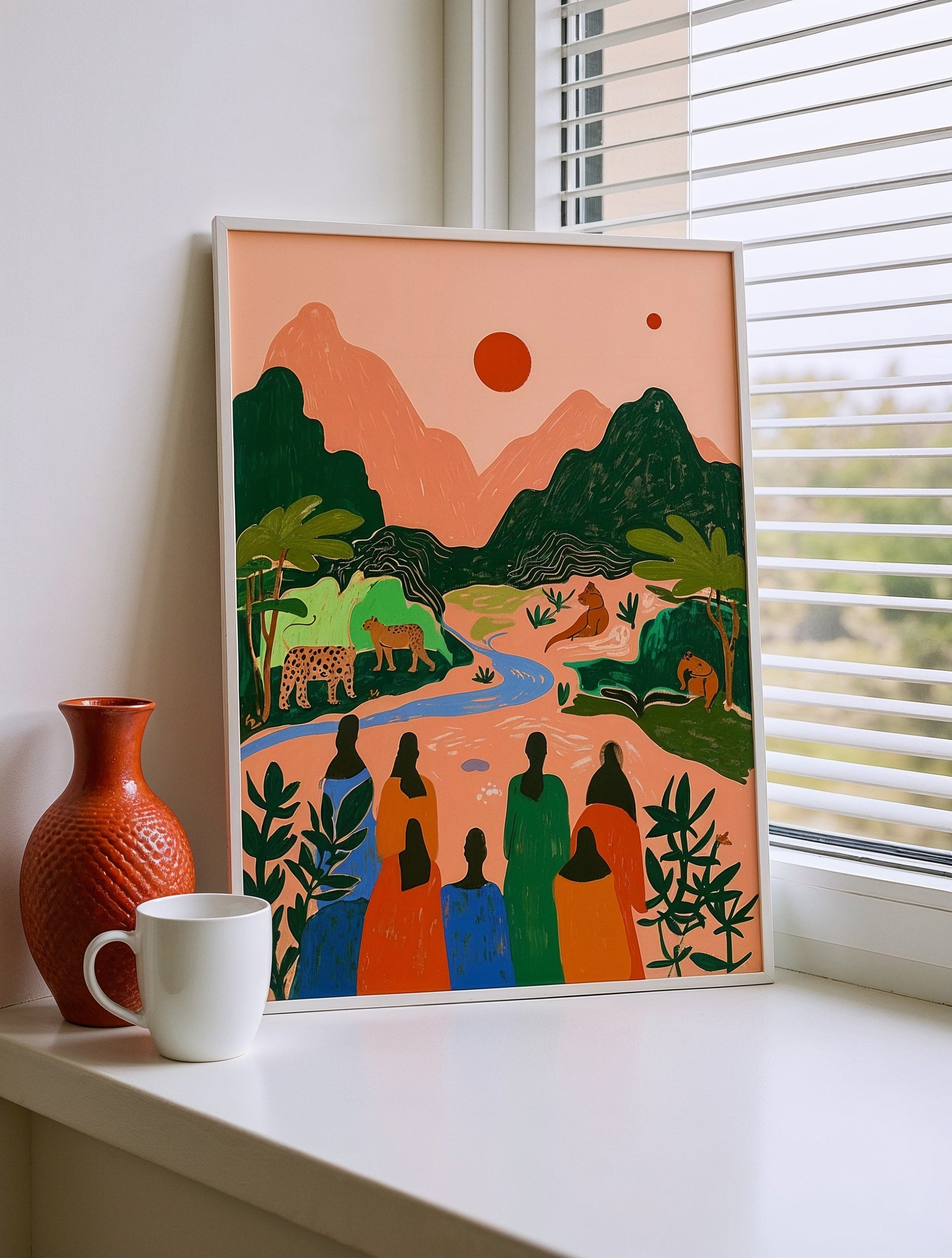 Sunset Jungle Scene-3