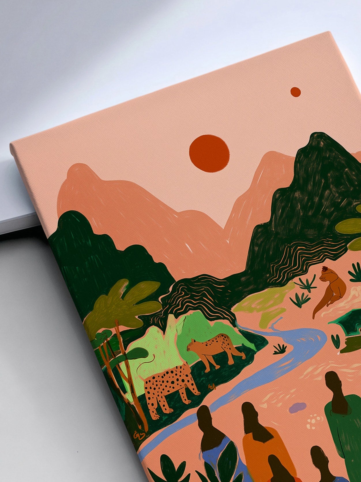 Sunset Jungle Scene-4