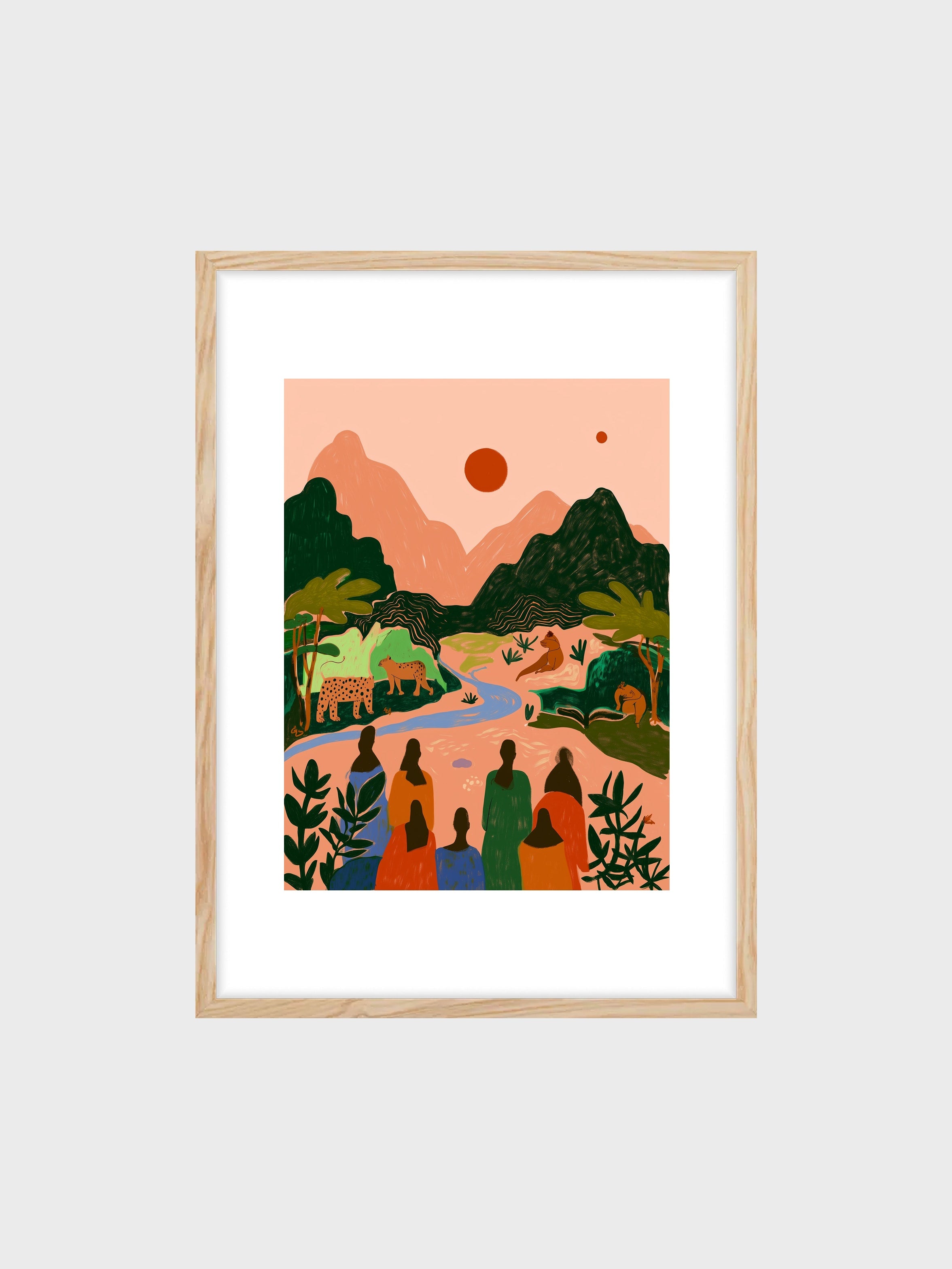 Sunset Jungle Scene