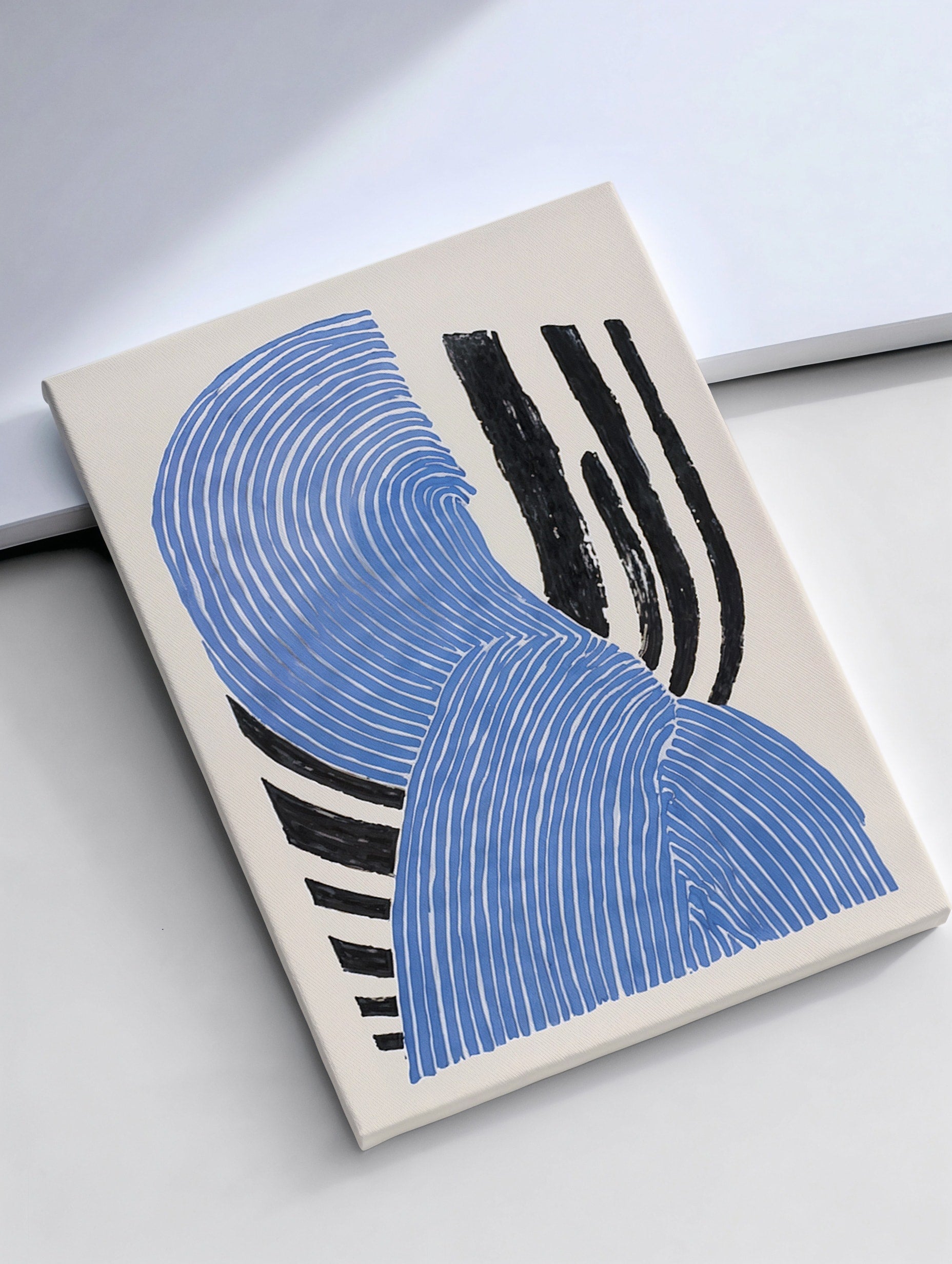 Blue Wave Lines-4