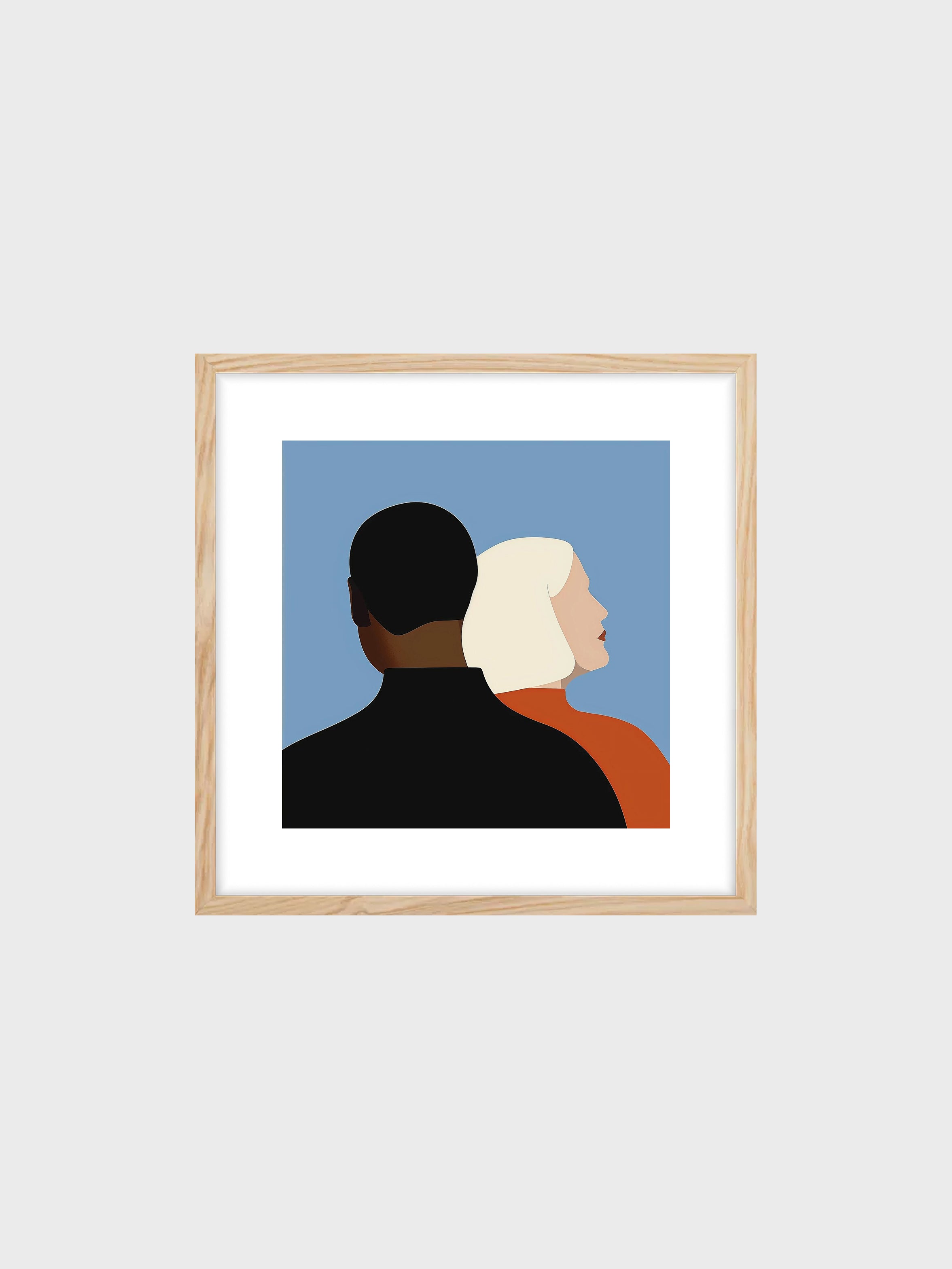 Back-to-Back Silhouette